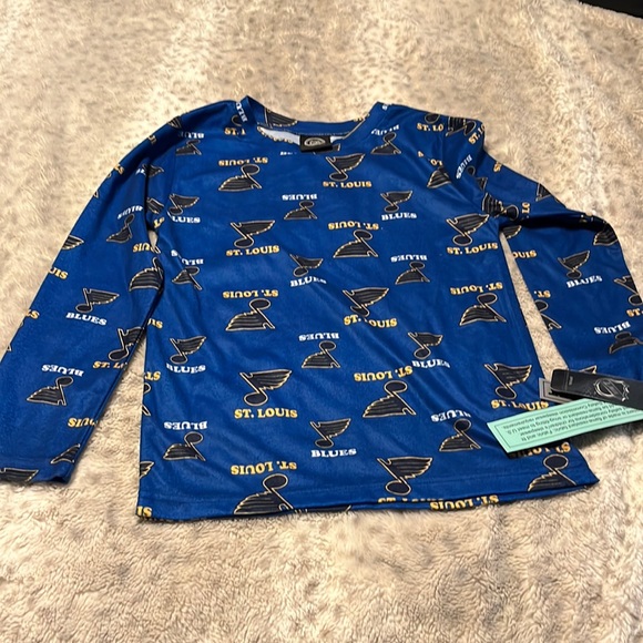 St. Louis Blues NHL 2 piece set pajamas size 8/10, 12-14,16-18 - Picture 2 of 4